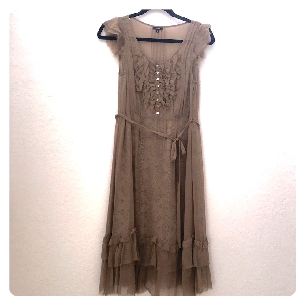 Tocca Gorgeous Silk Chiffon Dress